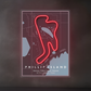Phillip Island Racing  F1 Circuit LED Neon Wall Art – Minimal Track Map Glow Sign Neonsignsindia