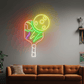 Pickleball Paddle & Ball Neon LED Wall Sign – Vibrant Sports Room Decor Light | Neon Signs India — Image 1