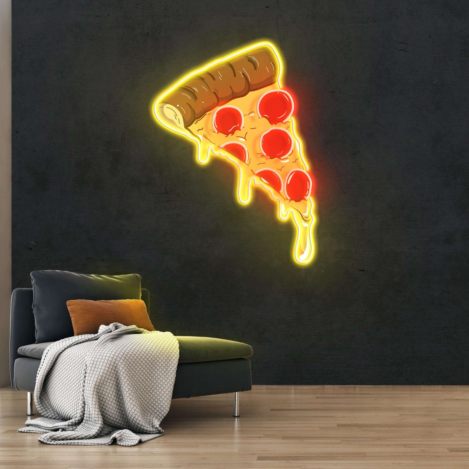 Pizza Neon Sign – Acrylic Artwork | LED Wall Decor for Cafe & Restaurant - LED Neon Sign