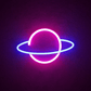 Planet Neon Sign (12x12 inches) Neonsignsindia
