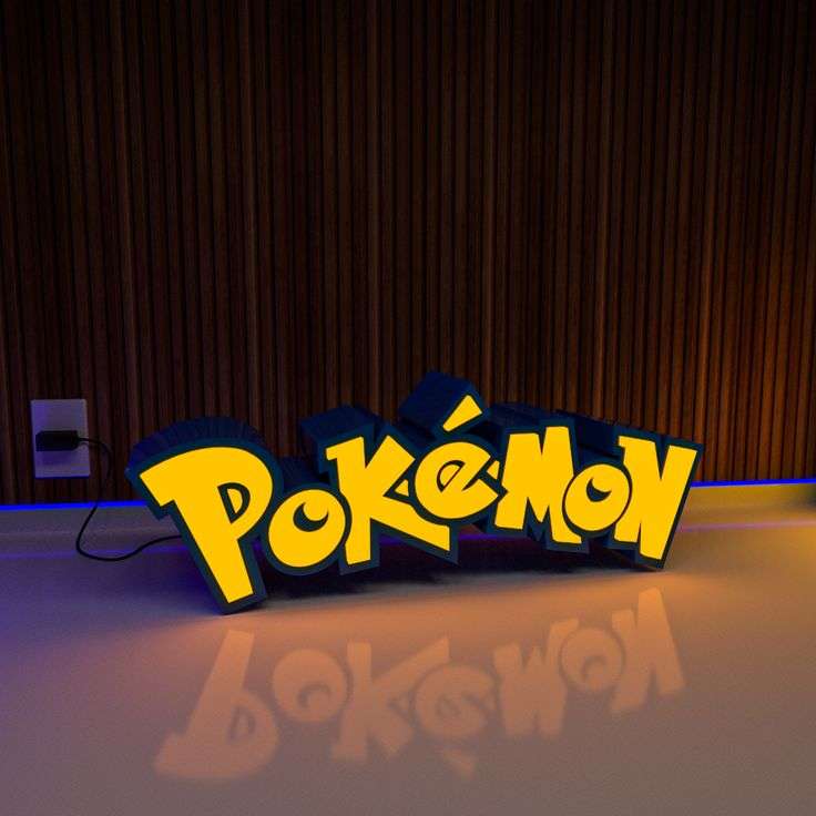 Pokémon LED Neon Desk Lamp – Anime Gaming Night Light Decor - LED Neon Sign