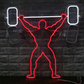 💪 Power Lift Neon LED Wall Sign – Gym Motivation Light Art Neonsignsindia