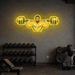 Power Lifter Neon Wall Light – Ultimate Gym Motivation Sign | Neon Signs India — Image 1