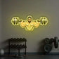 Power Lifter Neon Wall Light – Ultimate Gym Motivation Sign | Neon Signs India — Image 2