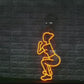 Dynamic Fitness Motion Neon Sign | Gym & Dance Wall Art LED Neon