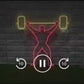 💪 Power Lift Neon LED Wall Sign – Gym Motivation Light Art