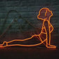 Neon Yoga Pose MOTION LED Wall Art – Gym Modern Aesthetic Glow Sign