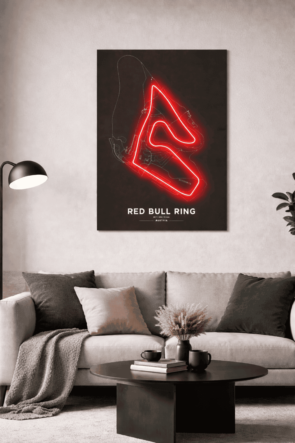 Red Bull Ring  F1 Circuit Wall Art – F1 Track LED Style Poster | Neon Signs India — Image 1