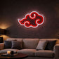 Red Cloud Neon Wall Light – LED Anime-Style Neon Sign Game room Neonsignsindia