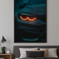 Red Fury Neon Car Poster – Night Drive Wall Art Neonsignsindia