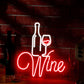 Red Wine Neon Signs (14x16 inches) Neonsignsindia