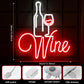 Red Wine Neon Signs (14x16 inches) Neonsignsindia