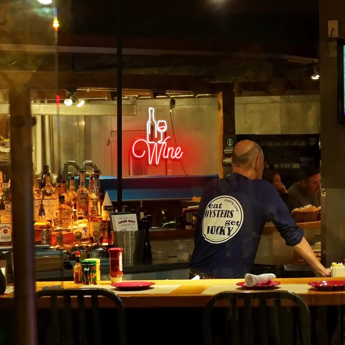 Red Wine Neon Signs (14x16 inches) Neonsignsindia