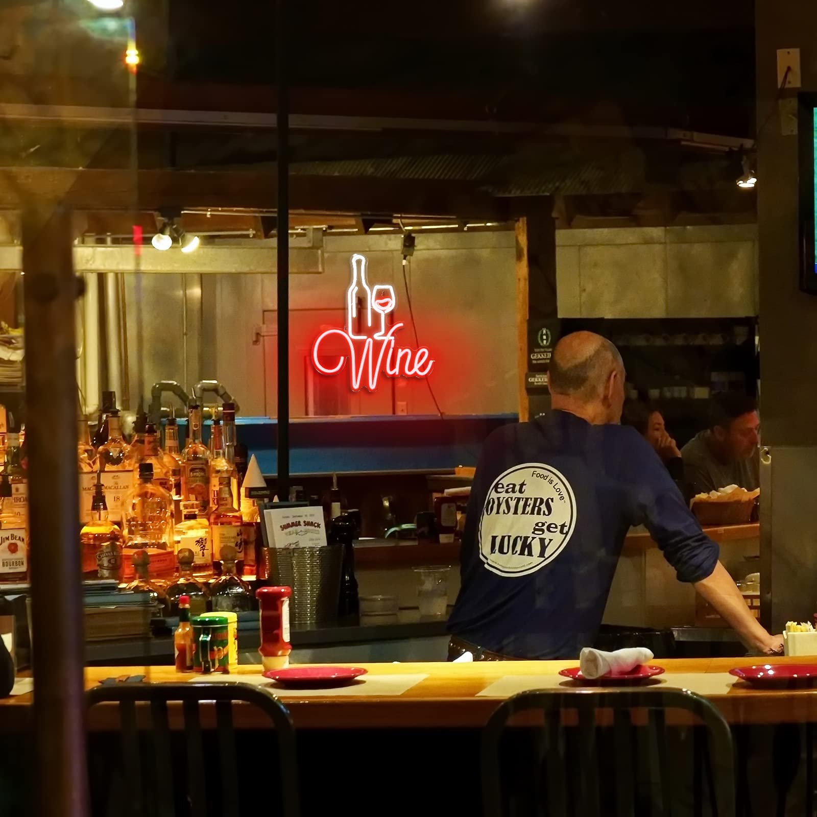 Red Wine Neon Signs (14x16 inches) Neonsignsindia