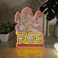 IPL Cricket Logo RCB Royal Challengers Bengaluru Uv Print Neon