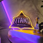 IPL Cricket Gujrat Titans Print Neon