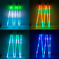 360° RGB Flow Effect unbreakable material tube (Size 46 Inch tall 1 Inch Broad)