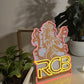 IPL Cricket Logo RCB Royal Challengers Bengaluru Uv Print Neon