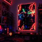 Roronoa Zoro Neon LED Panel - Room Setup