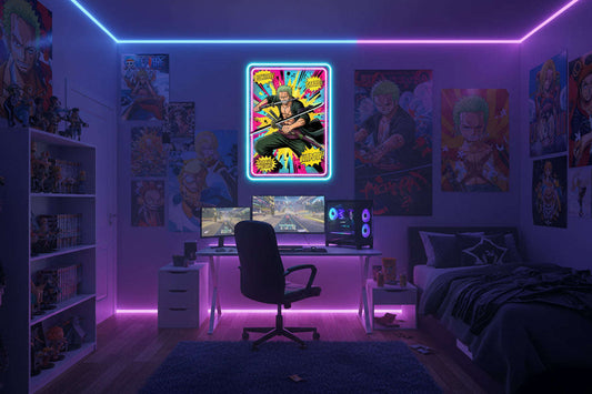 Roronoa Zoro Pop art neon sign Neonsignsindia