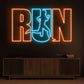 RUN Neon Sign gym – Runner Motivation LED Wall Light (3x2 feet) Neonsignsindia