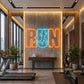 RUN Neon Sign gym – Runner Motivation LED Wall Light (3x2 feet)