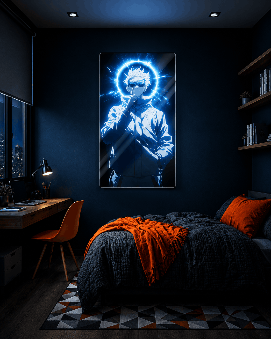 Satoru Gojo LED Panel Neonsignsindia