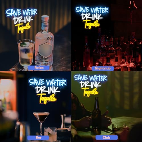 Save Water Drink Tequila Neon Sign (16x24 inches) Neonsignsindia
