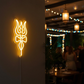 Shivji trisul neon sign for mandir decor