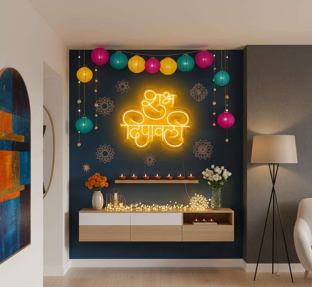 Shubh Dipawali Neon Sign Neonsignsindia