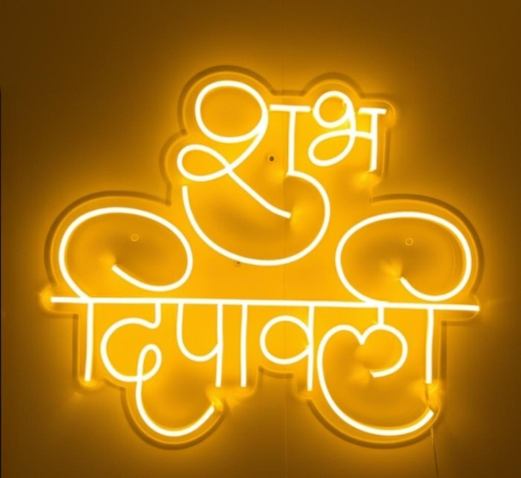 Shubh Dipawali Neon Sign Neonsignsindia