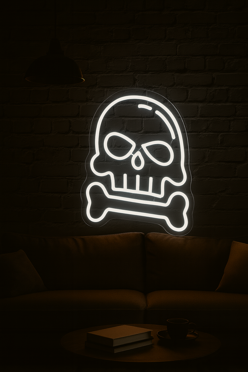 Skull Neon Lights Hallowen Led Neon Sign (12 x12) Neonsignsindia