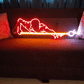 Snooker Player Motion Neon Wall Sign – Billiards Game Room LED Art( 36*12 inch ) | Neon Signs India — Image 1