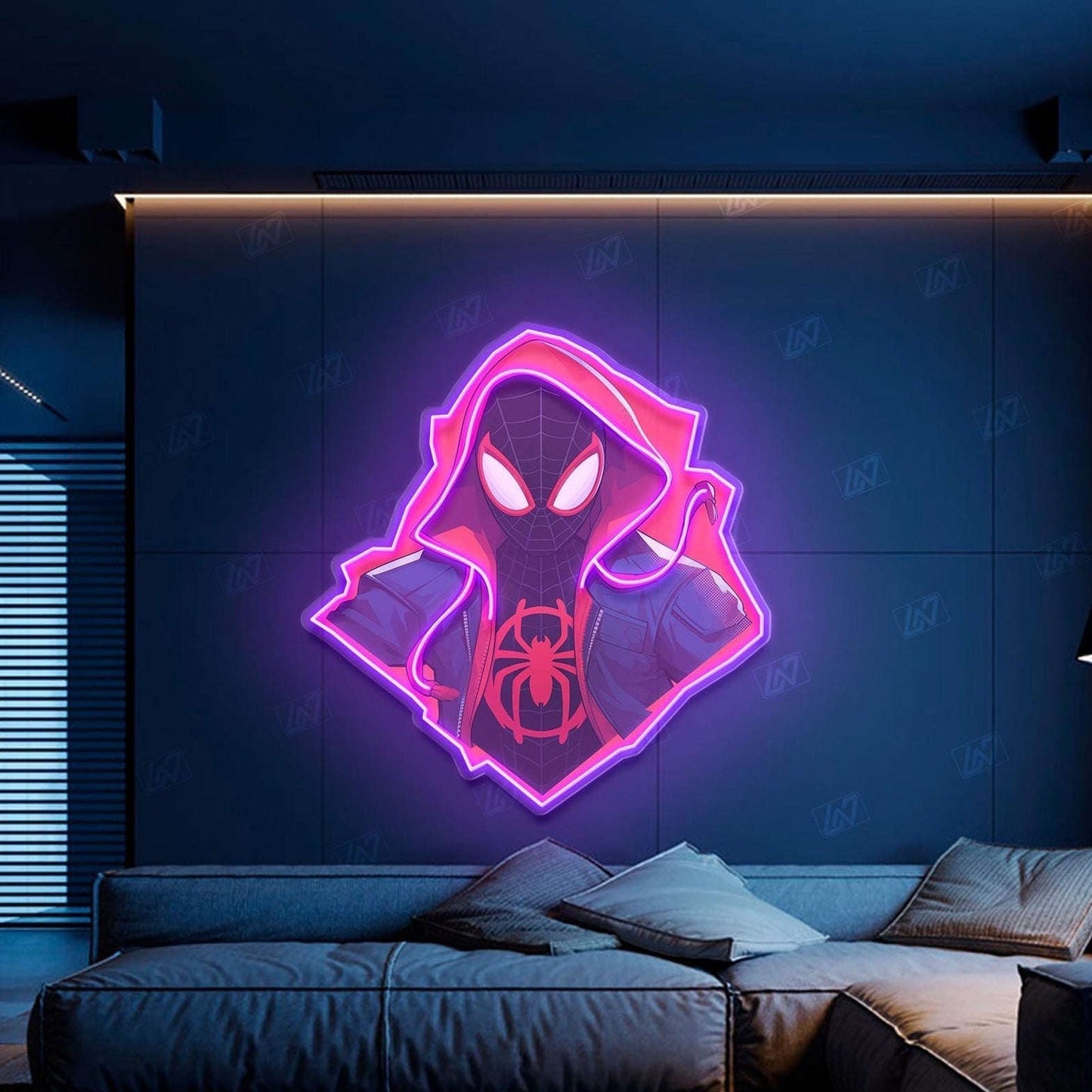 Spider-Man LED Neon Sign – Marvel Wall Art for Gaming Room & Bedroom - LED Neon Sign