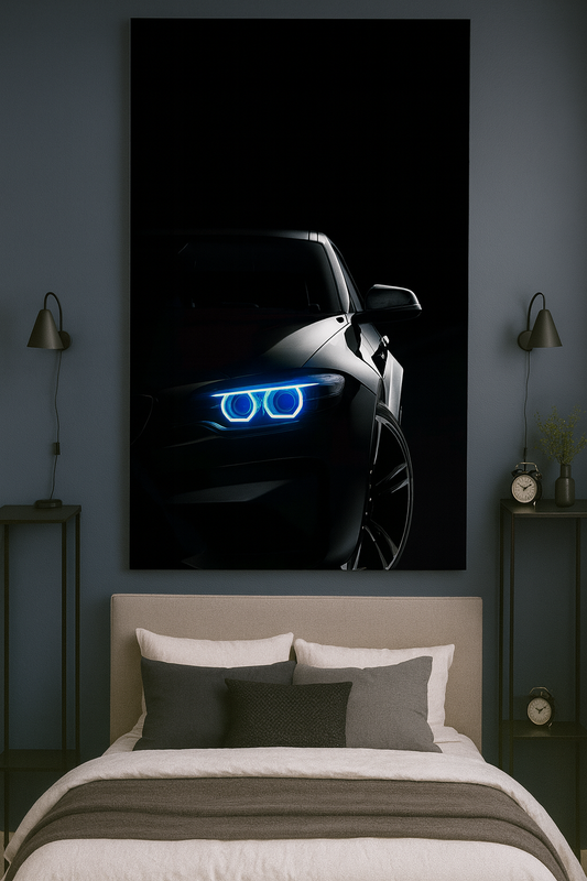 Stealth Mode BMW – Luxury Neon Wall Decor Neonsignsindia