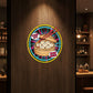 Momo UV print neon sign 18x18 inches Neonsignsindia