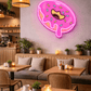 Sweet Drip Donut LED Neon Wall Sign – Pink Dessert Glow Art | Neon Signs India — Image 1