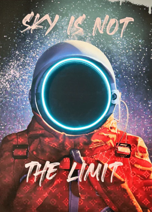 The Spaceman LED Wall Art | Cosmic Pop Art Astronaut Portrait with Neon Glow | Limited Edition Neonsignsindia