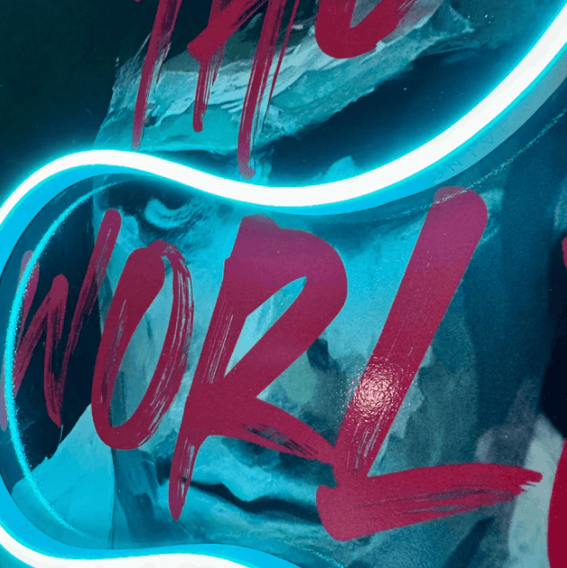 Tony Montana "The World Is Yours" LED Wall Art | Scarface Pop Culture Neon-Effect Décor | Limited Edition Neonsignsindia