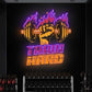 Train Hard LED Neon Wall Art – Fitness Gym Motivation Sign | Neon Signs India — Image 1