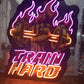 Train Hard LED Neon Wall Art – Fitness Gym Motivation Sign Neonsignsindia