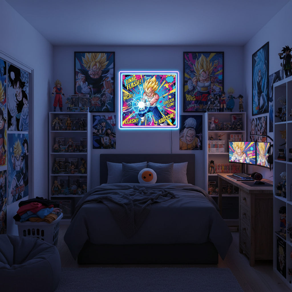 Vegeta Dragon ball z Pop Art neon sign Neonsignsindia