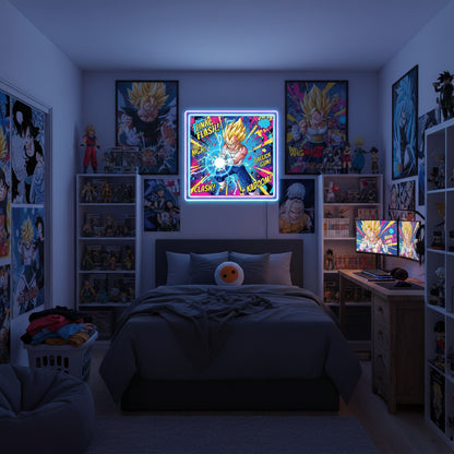 Vegeta Dragon ball z Pop Art neon sign Neonsignsindia