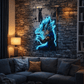 Vegito Blue Power Neon Wall Art – Anime LED Statement Light Game Room | Neon Signs India — Image 2