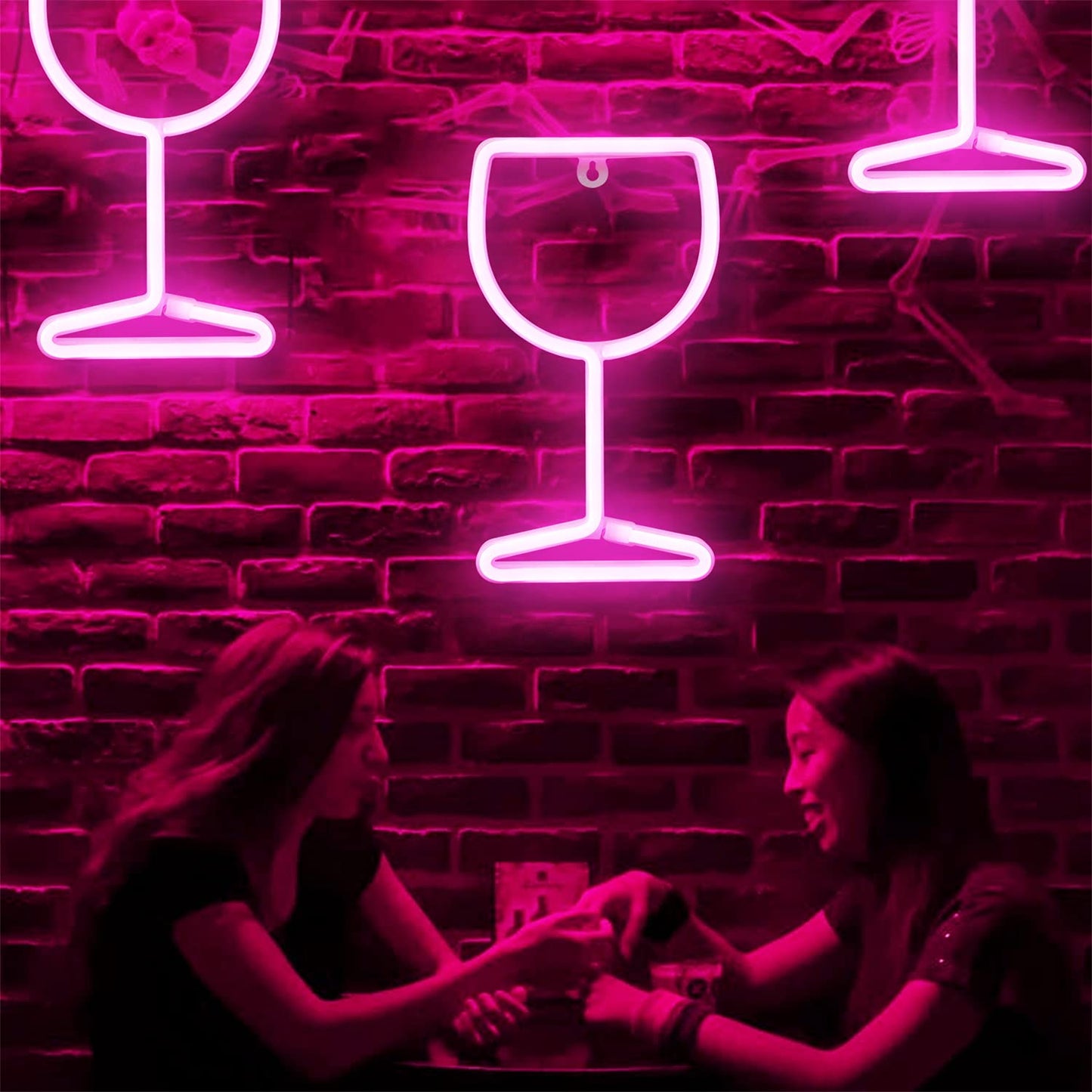 Wine Glass Neon Signs (6x10 inches) Neonsignsindia