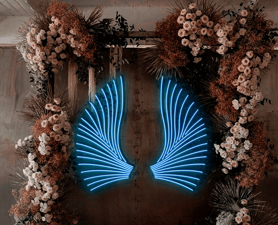 Wings Neon Sign Neonsignsindia