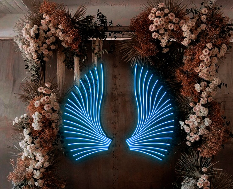 Wings Neon Sign Neonsignsindia