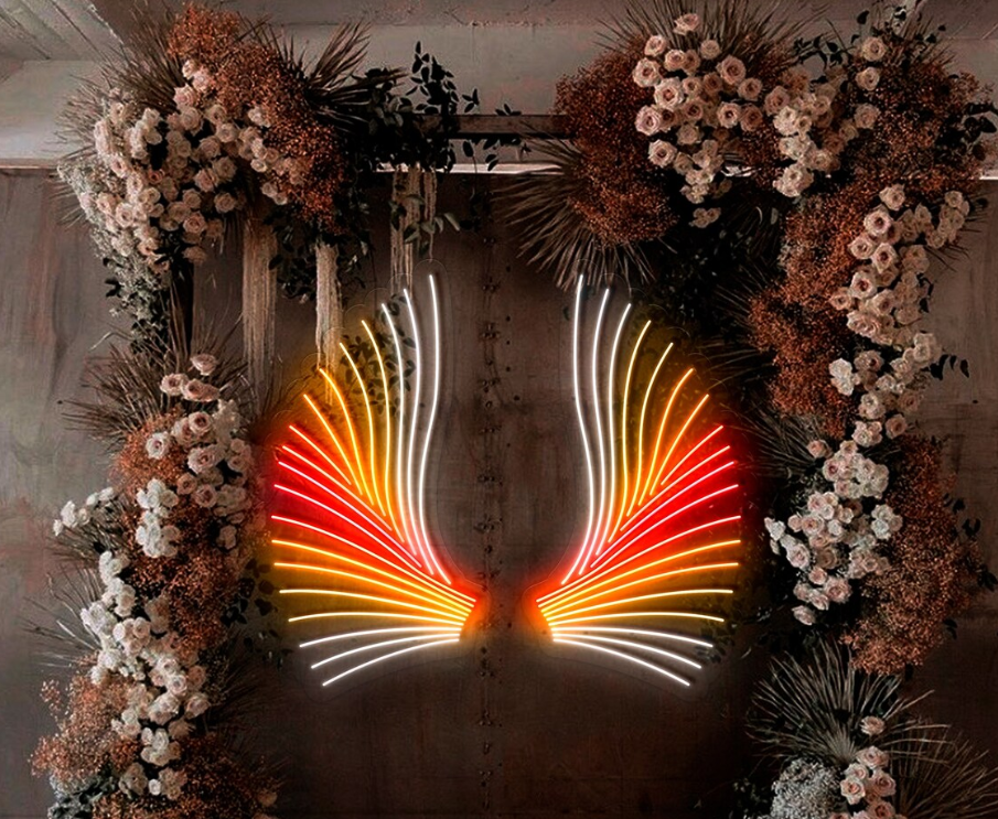 Wings Neon Sign Neonsignsindia