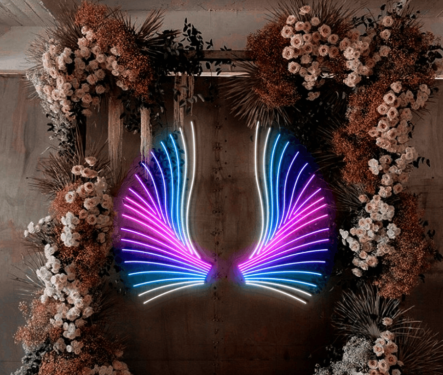 Wings Neon Sign Neonsignsindia