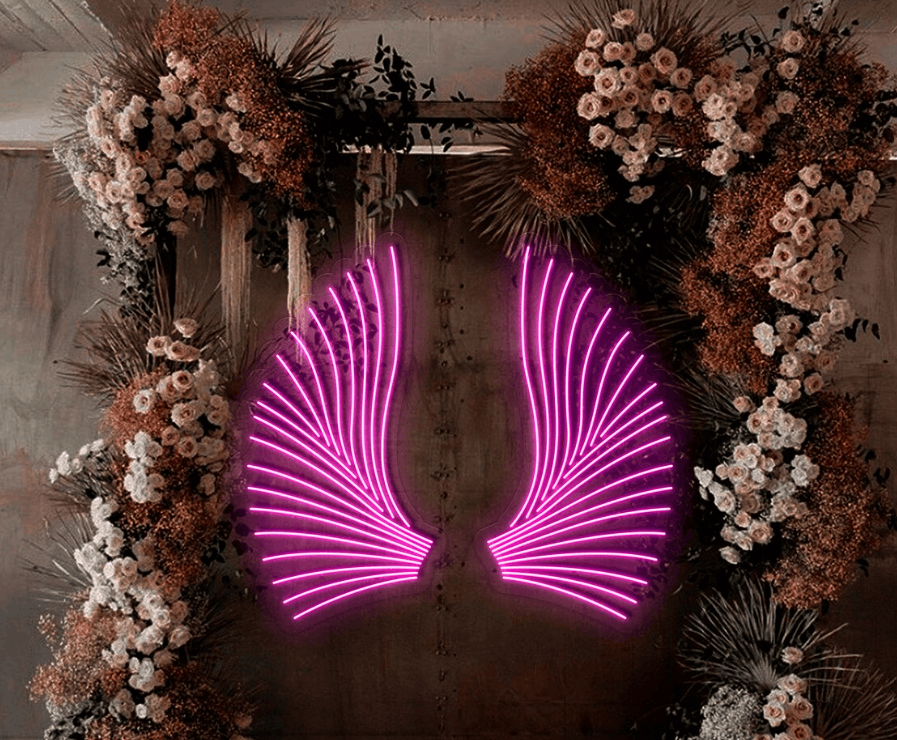 Wings Neon Sign Neonsignsindia